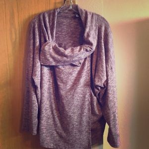 Burgundy knit wrap/sweater